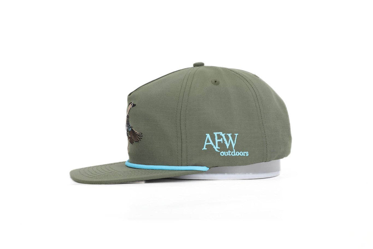 American Flyway Waterfowl - Moss Green Blue Wing Teal RipStop Hat
