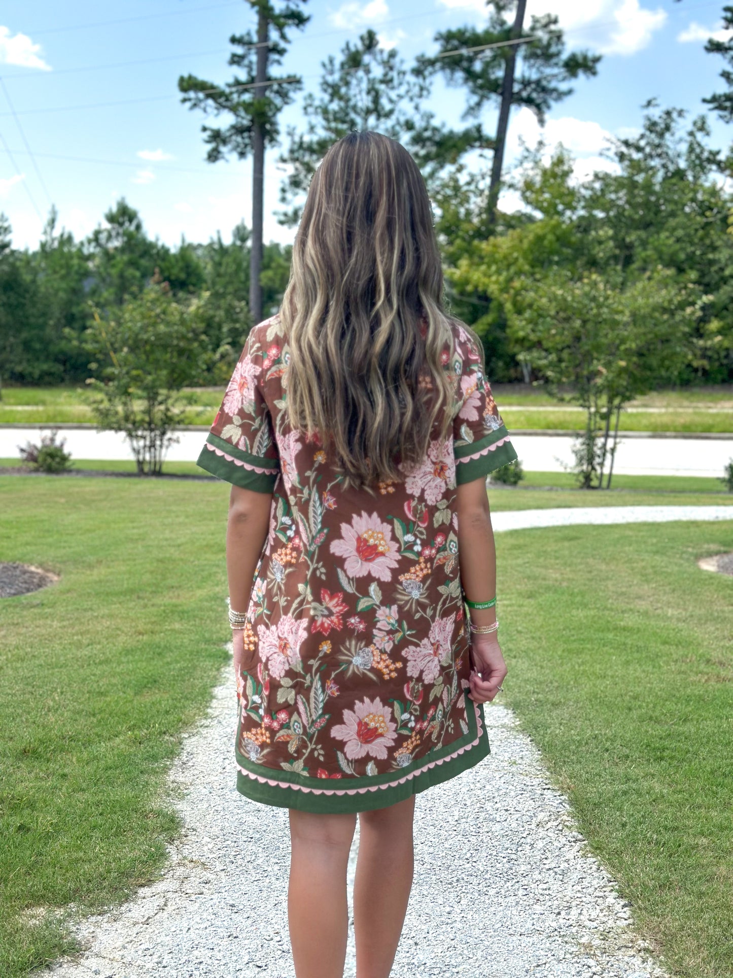 Boho Bloom Mini Dress