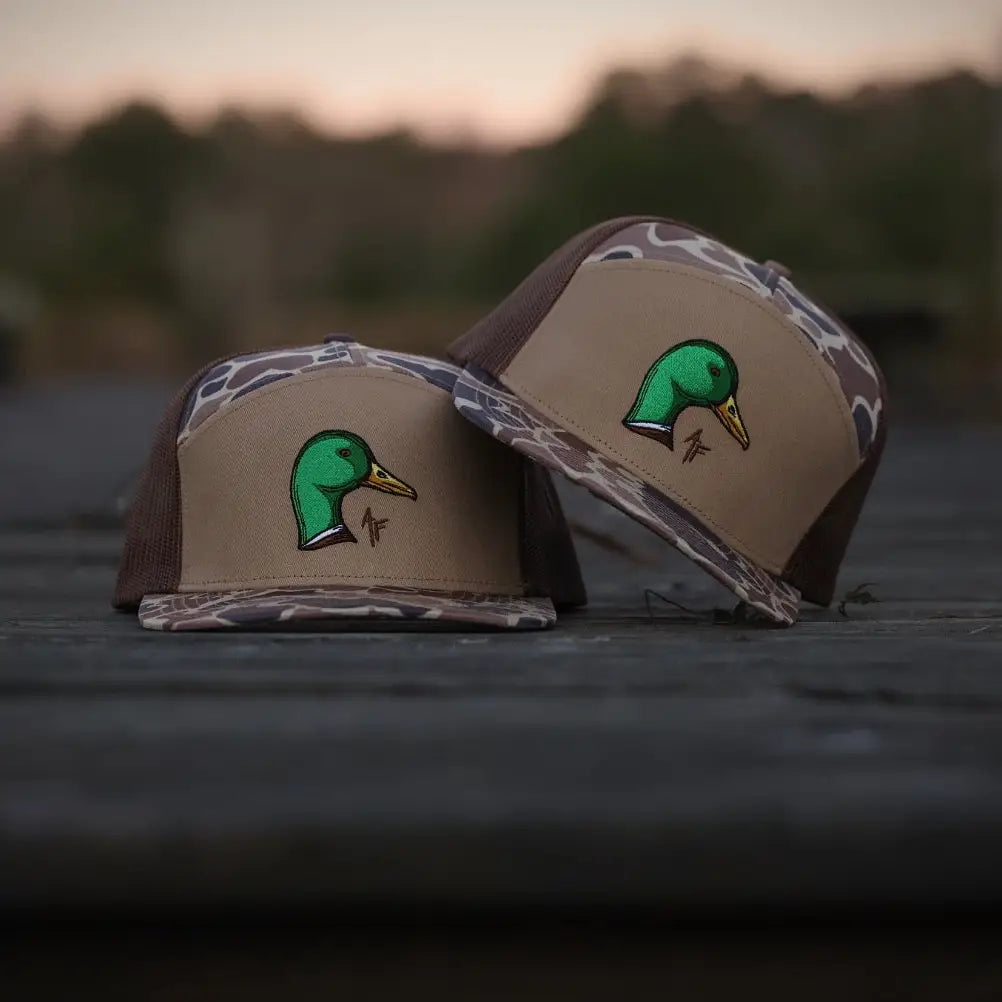 Mallard Duck Head - 7 Panel Duck Camo