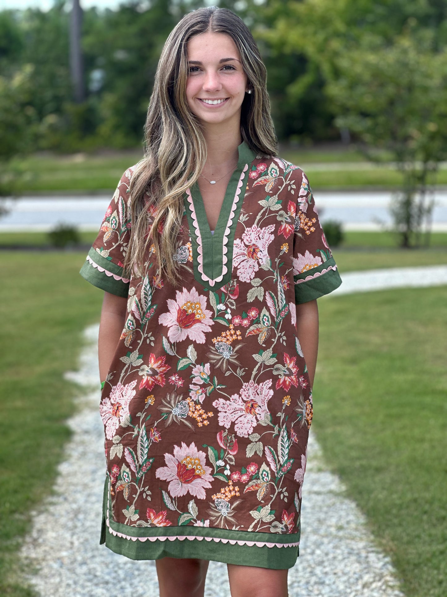 Boho Bloom Mini Dress