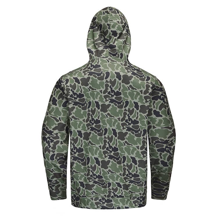 Honey Hole Outdoors - Fleece Hoodie - Duck Camo