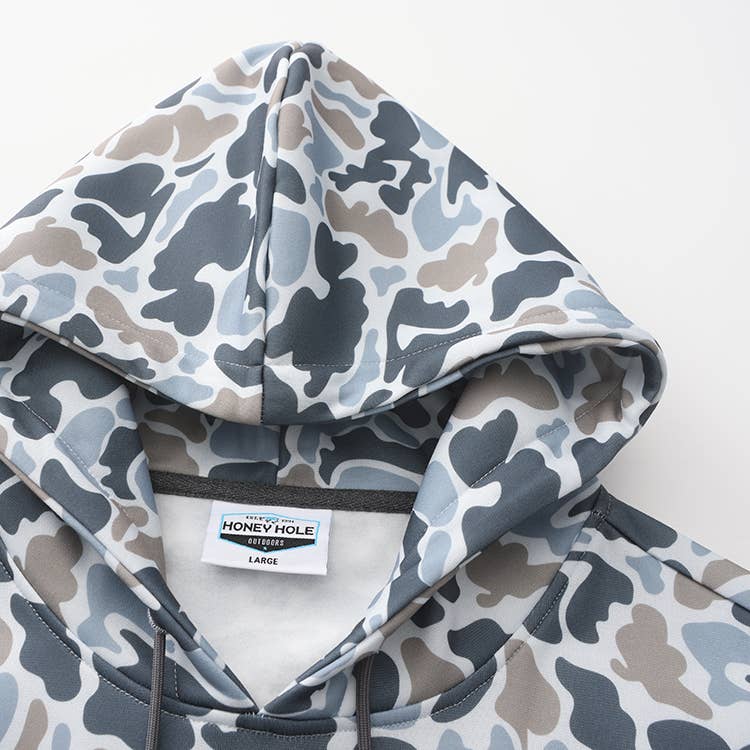 Honey Hole Outdoors - Fleece Hoodie - Smoke Camo