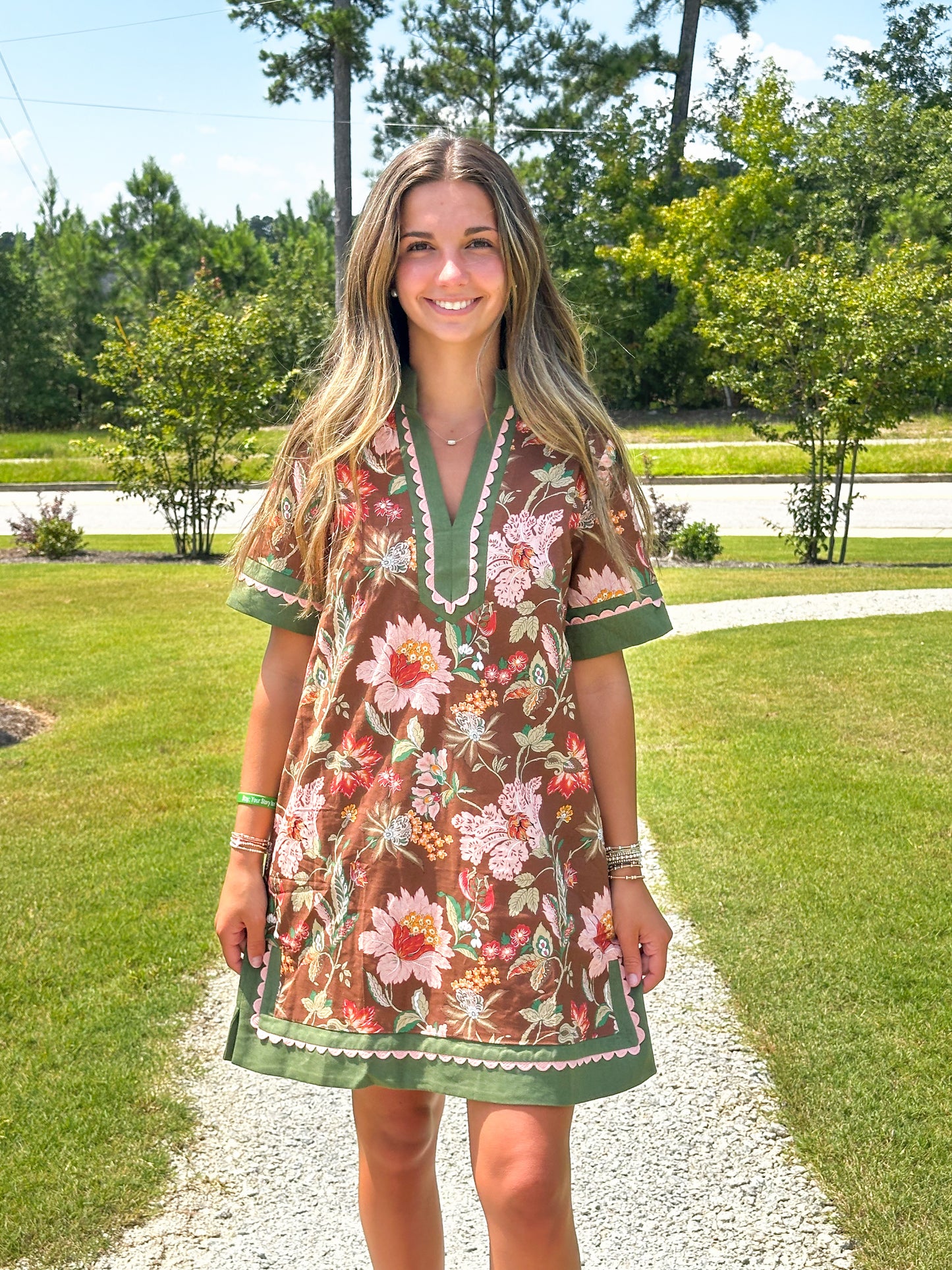 Boho Bloom Mini Dress