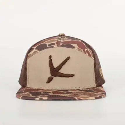 Turkey Tracks 7 Panel Brown Old School