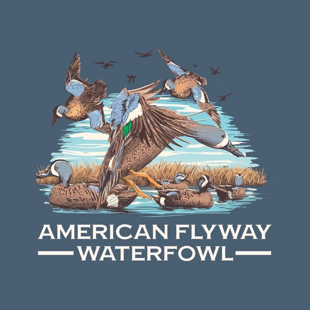 American Flyway Waterfowl - AFW The AFW Blue Wing Teal Denim