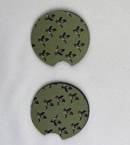 Green Duck Car Coaster 2-Pack