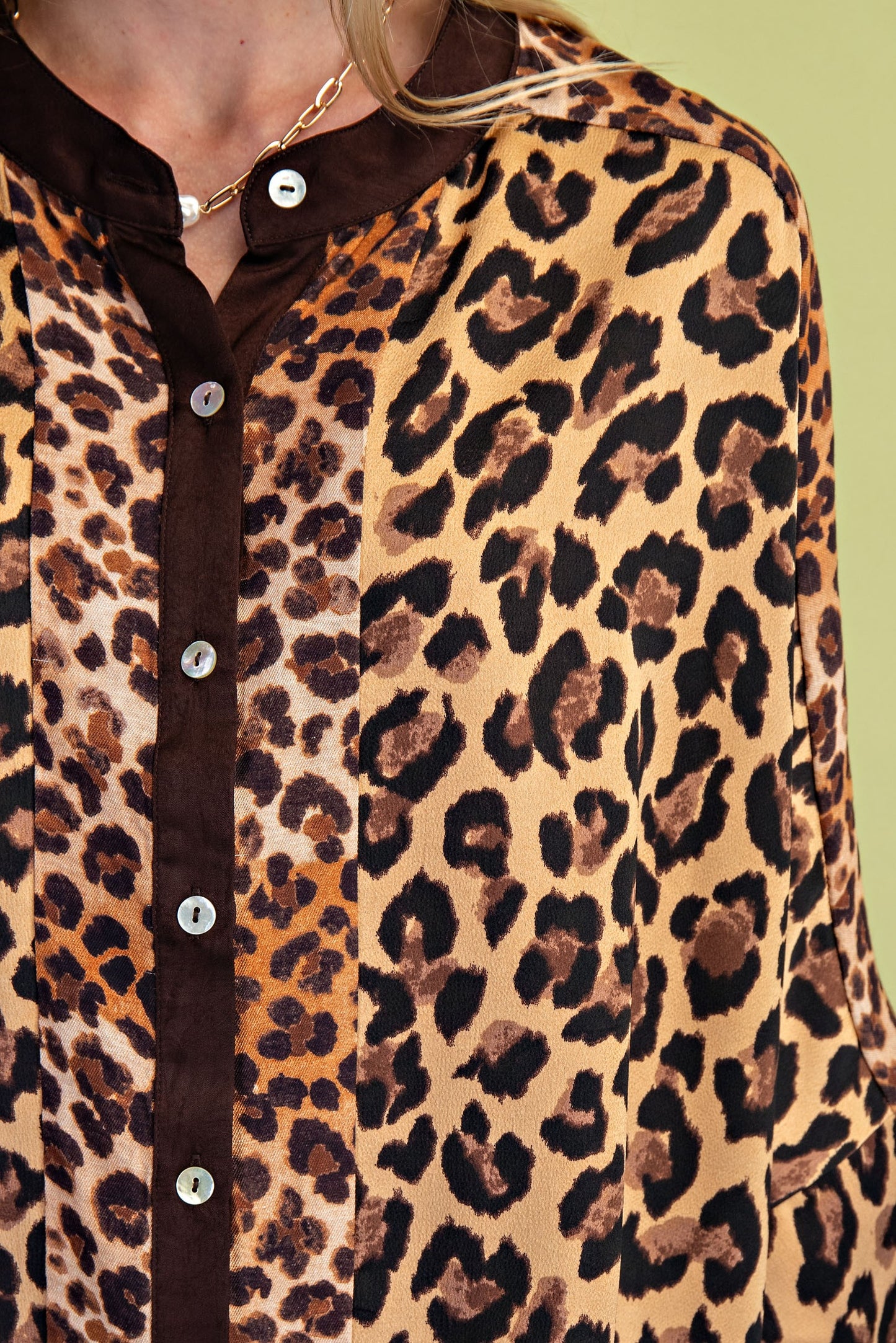 Leopard Short Sleeve Blouse