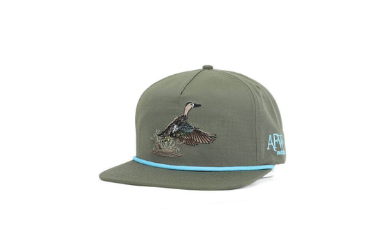 American Flyway Waterfowl - Moss Green Blue Wing Teal RipStop Hat