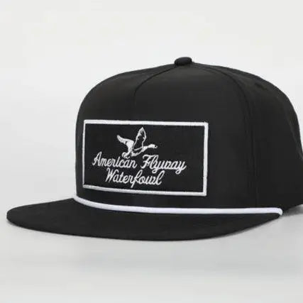 Throwback Vintage Rope Black with Patch and White Rope