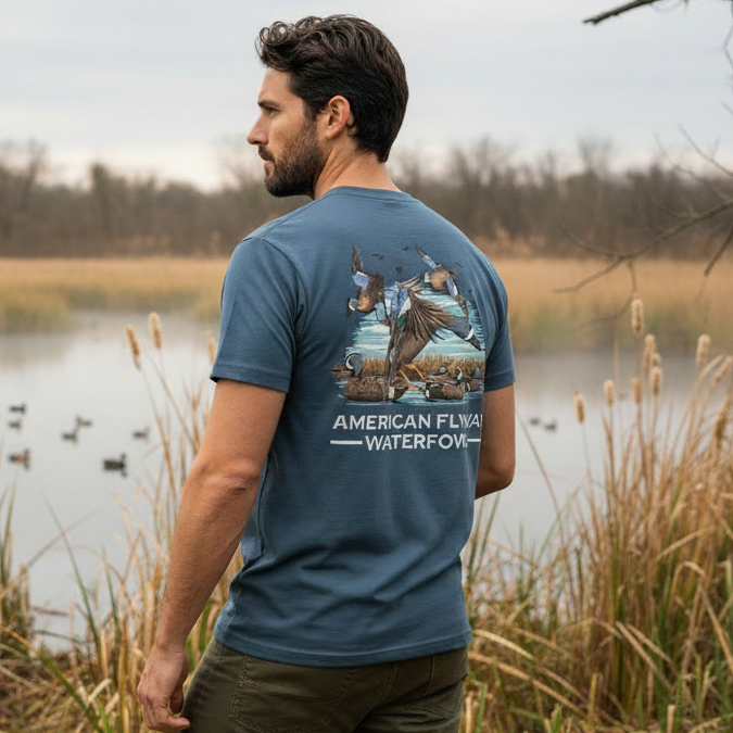 American Flyway Waterfowl - AFW The AFW Blue Wing Teal Denim