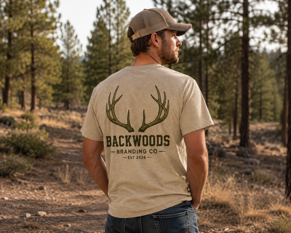 Backwoods Branding Co. Antler Graphic Tee