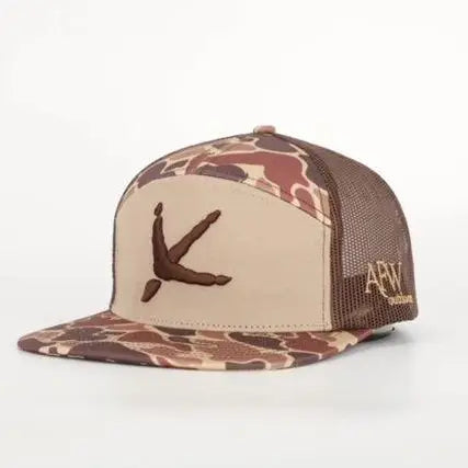 Turkey Tracks 7 Panel Brown Old School