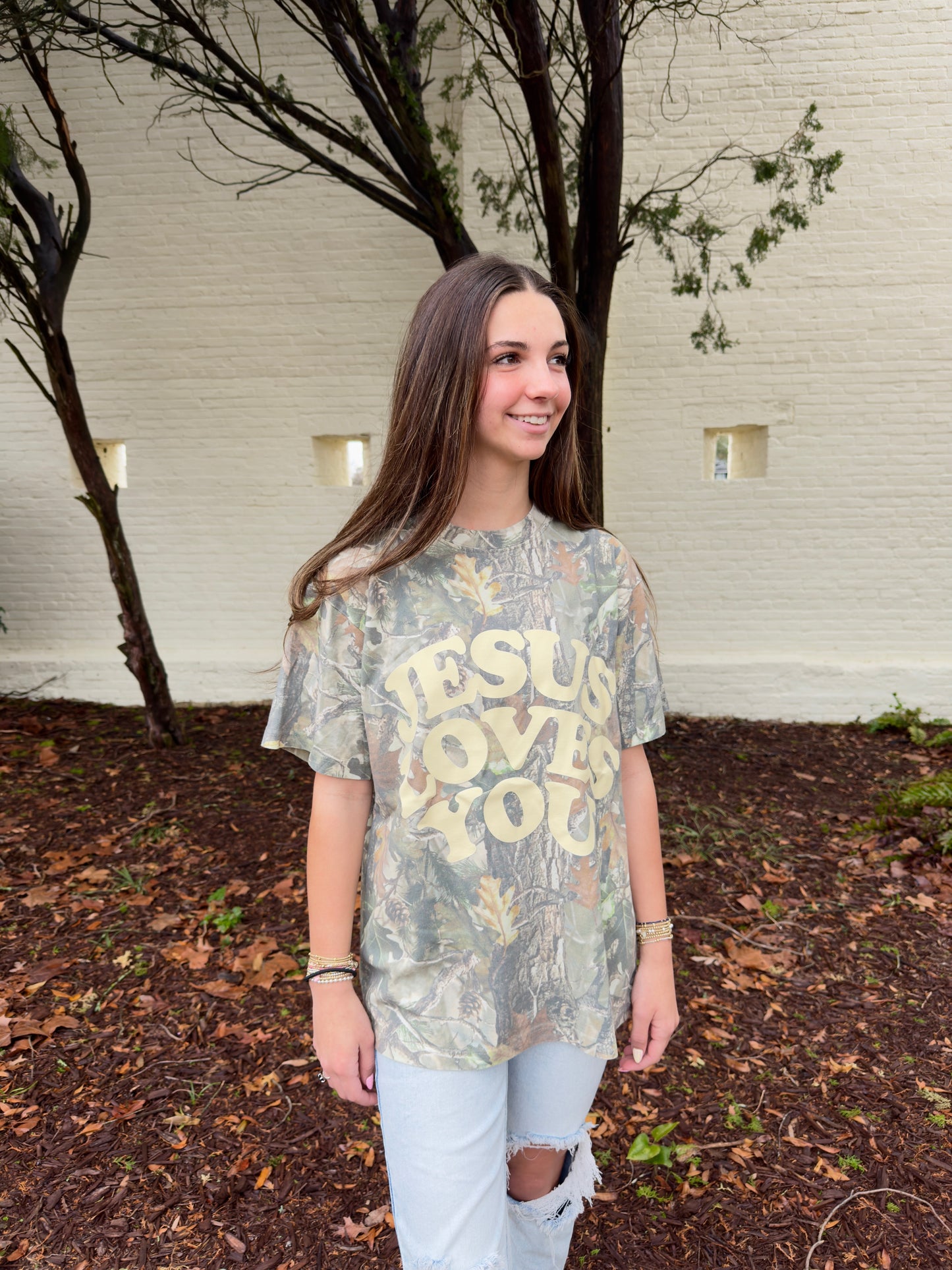 JESUS LOVES YOU CAMO TEE