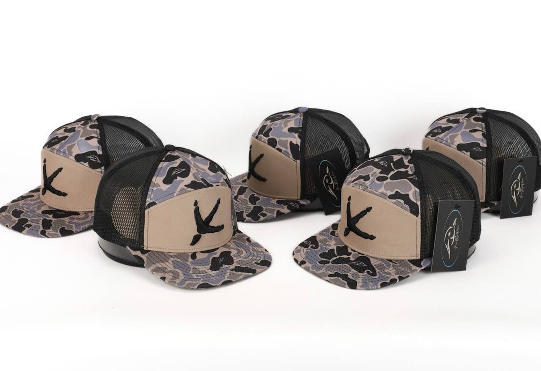 American Flyway Waterfowl - Turkey Tracks 7 Panel Hardwoods II AFW Style