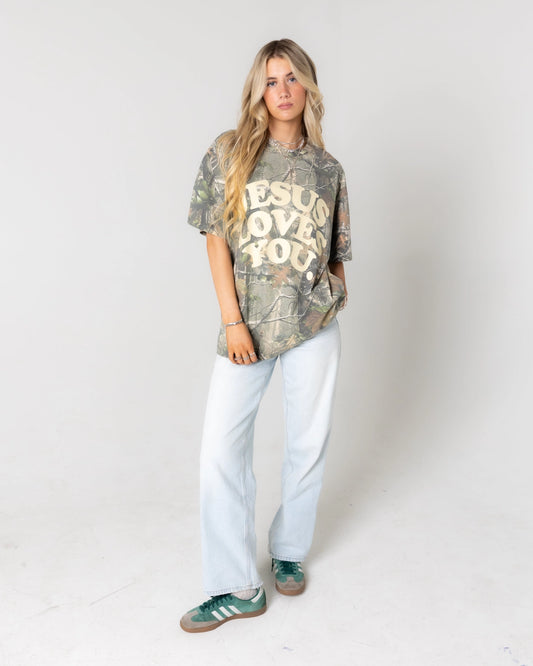 JESUS LOVES YOU CAMO TEE