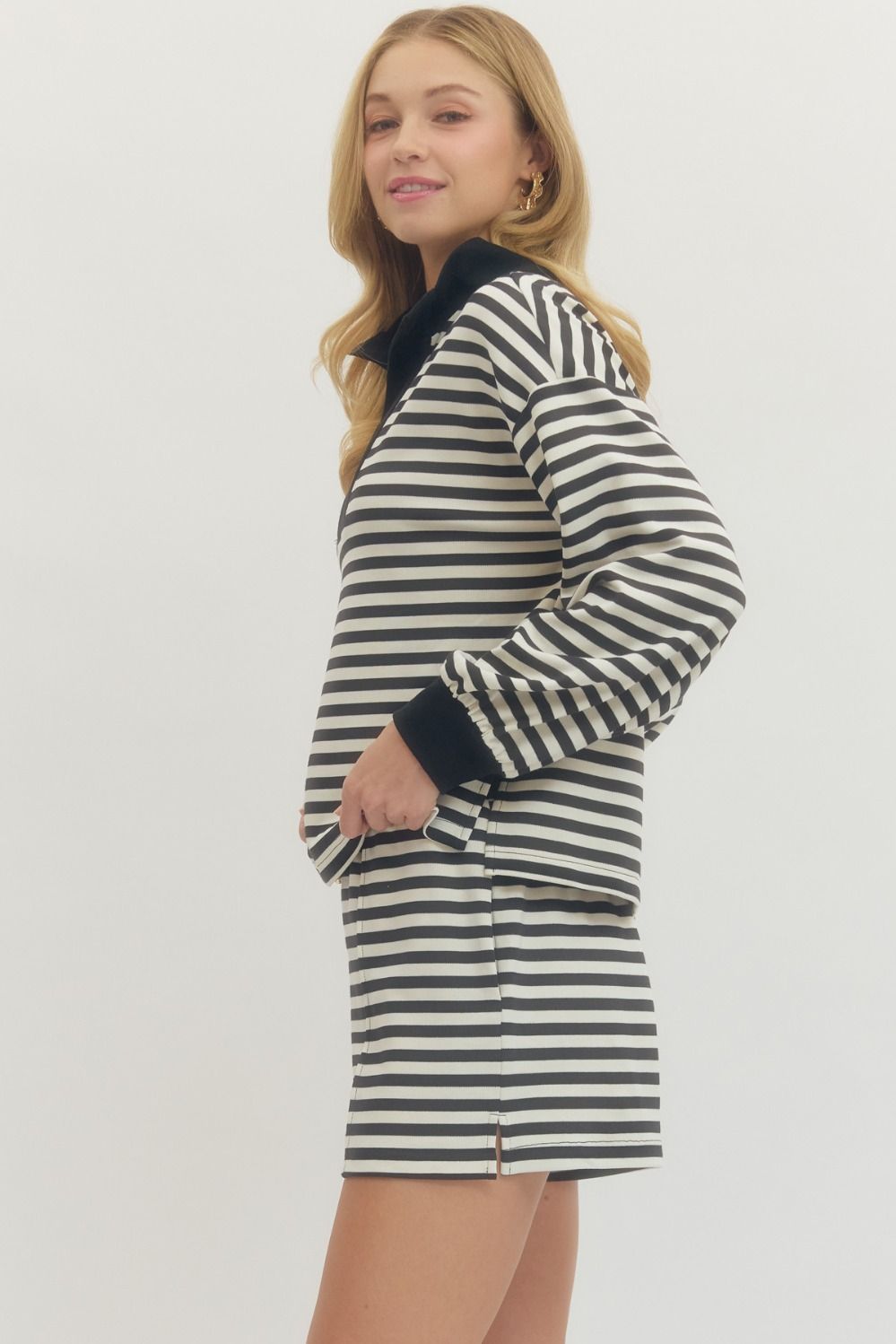 Entro Striped Knit Set