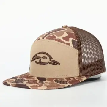 7 Panel Brown Old School AFW Style W-3 D Puff & Brown Mesh