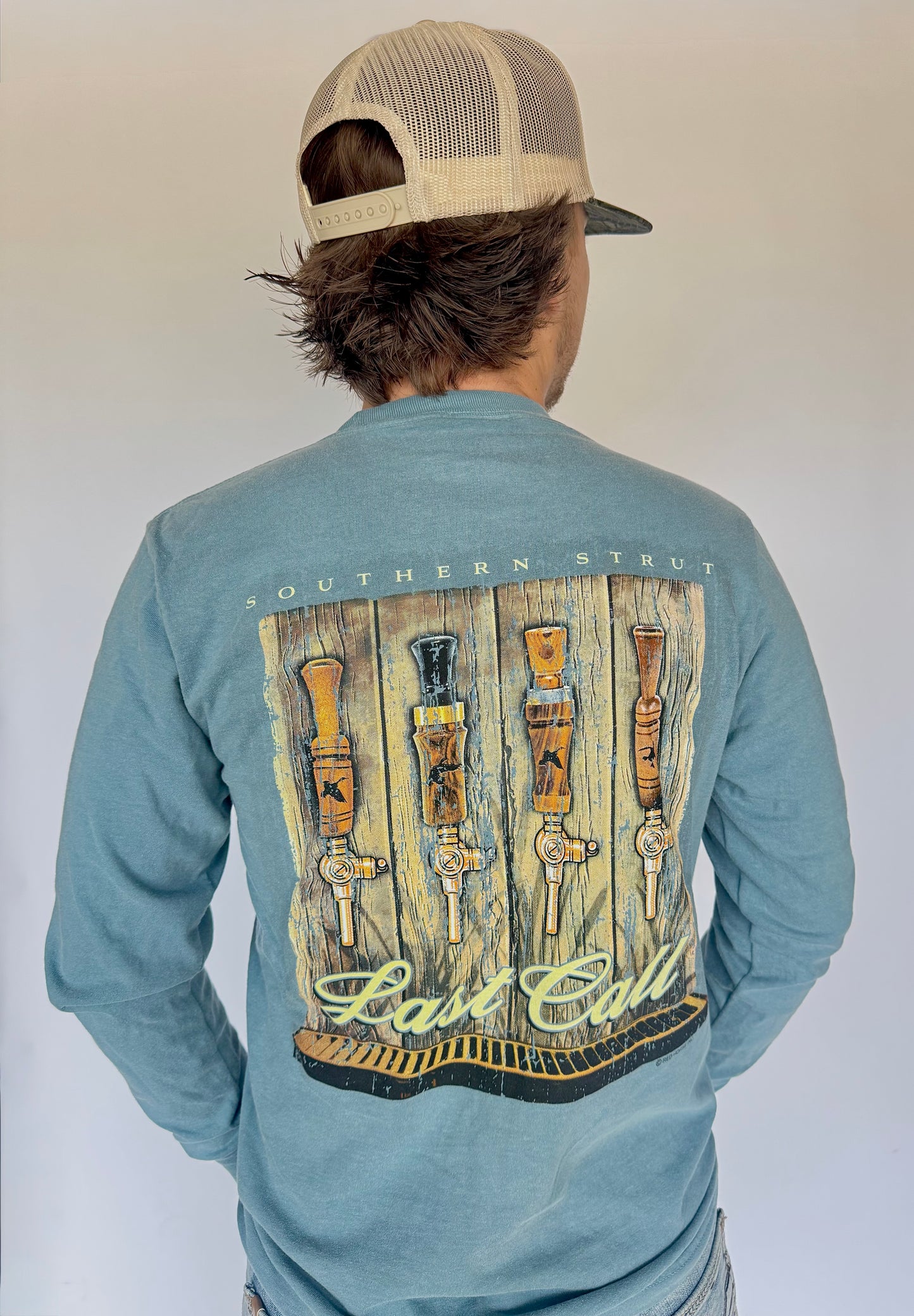 Long Sleeve Blue Last Call T-shirt - SALE